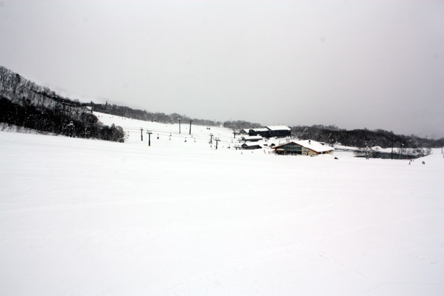 長野県 白馬 栂池スキー場　丸山ゲレンデ　雪の広場・レストエデン付近